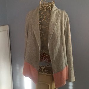 Gray and pink light weight jacket